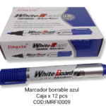 MARCADOR PIZARRA BORRABLE AZUL