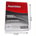 REPUESTO Nº3  96 HOJAS RAYADAS 90G