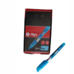 RESALTADOR FLUO CELESTE, PUNTA BISELADA