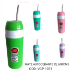 MATE AUTOCEBANTE XL,CAPACIDAD: 600CM3, COLORES SURTIDOS