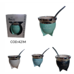 MATE RAÍCES CON BOMBILLA Y CAJA DE REGALO