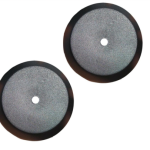 FLORÓN AMERICANO PLÁSTICO NEGRO BRILLANTE 12CM