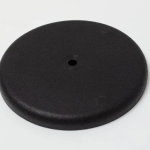 FLORON AMERICANO PLASTICO NEGRO MATE 12CM