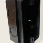 CAJA RECTANGULAR PLASTICA DE EMBUTIR NEGRA 10X5