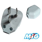 FICHA MACHO BIPOLAR CON TIERRA BL MIG