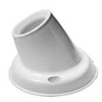 RECEPTACULO CURVO BLANCO