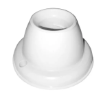 RECEPTACULO RECTO BLANCO