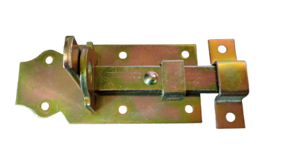 12800 PASADOR CHATO CINCADO CON PORTA CANDADO 4" - Imagen 1