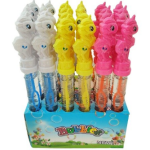 BURBUJERO UNICORNIO 37 CM CAJA X 24 UNIDADES