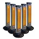 ESTUFA ELÉCTRICA VERTICAL CUARZO 2 VELAS 1200W