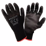 GUANTE DE TRABAJO NYLON PU NEGRO