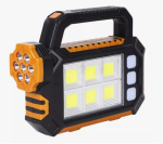 LINTERNA SOLAR MULTIUSO LED CARGA SOLAR Y USB PORTATIL