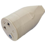 FICHA HEMBRA BLANCA CON PRENSACABLE