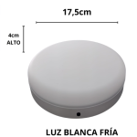 PLAFON DE APLIQUE REDONDO LUZ FRIA 24W TECNOLED