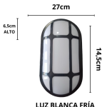 TORTUGA OVALADA DE EXTERIOR LUZ FRIA 20W TECNOLED