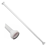 BARRAL DE CORTINA BAÑO 140 A 260CM BLANCO