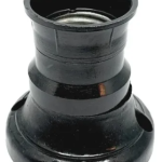 RECEPTACULO RECTO NEGRO 3 PZAS EUROLUX