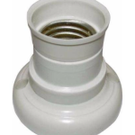 RECEPTACULO RECTO MARFIL 3 PZAS EUROLUX