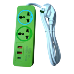 ALARGUE ZAPATILLA 2 BOCAS 2USB 1 TIPO C