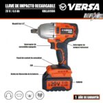 ATORNILLADOR DE IMPACTO RECARGABLE 20VCC VERSA