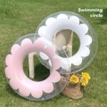 ARO INFLABLE ROSA TRANSPARENTE 90CM