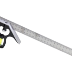 ESCUADRA MOVIL CON NIVEL 12" BLACKJACK