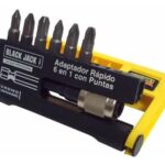 ADAPTADOR RAPIDO PARA TALADRO CON PUNTAS 6 EN 1 BLACKJACK