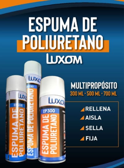 ESPUMA POLIURETANO 500ML LUXOM