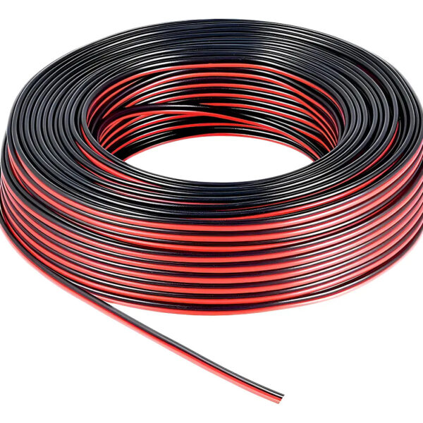 CABLE FLEX PARA BAFLE 2X0,50 ROJO/NEGRO