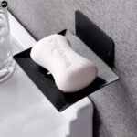 JABONERA PARA DUCHA ADHESIVA NEGRA MTL - Imagen 3