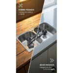 BACHA COCINA DOBLE PLATEADA MTL ACERO INOXIDABLE (MEDIDAS 78 LARGO X 48 ANCHO X 20 PROFUNDO) - Imagen 2