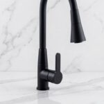 MONOCOMANDO NEGRO FLEXIBLE CON PICO ROCIADOR