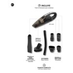 ASPIRADORA PORTATIL MTL 120W AUTO, HOGAR, OFICINA NEGRO - Imagen 3